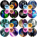 Wolf Themed Cabs - 2 inch EPOXY STICKER (SINGLE)