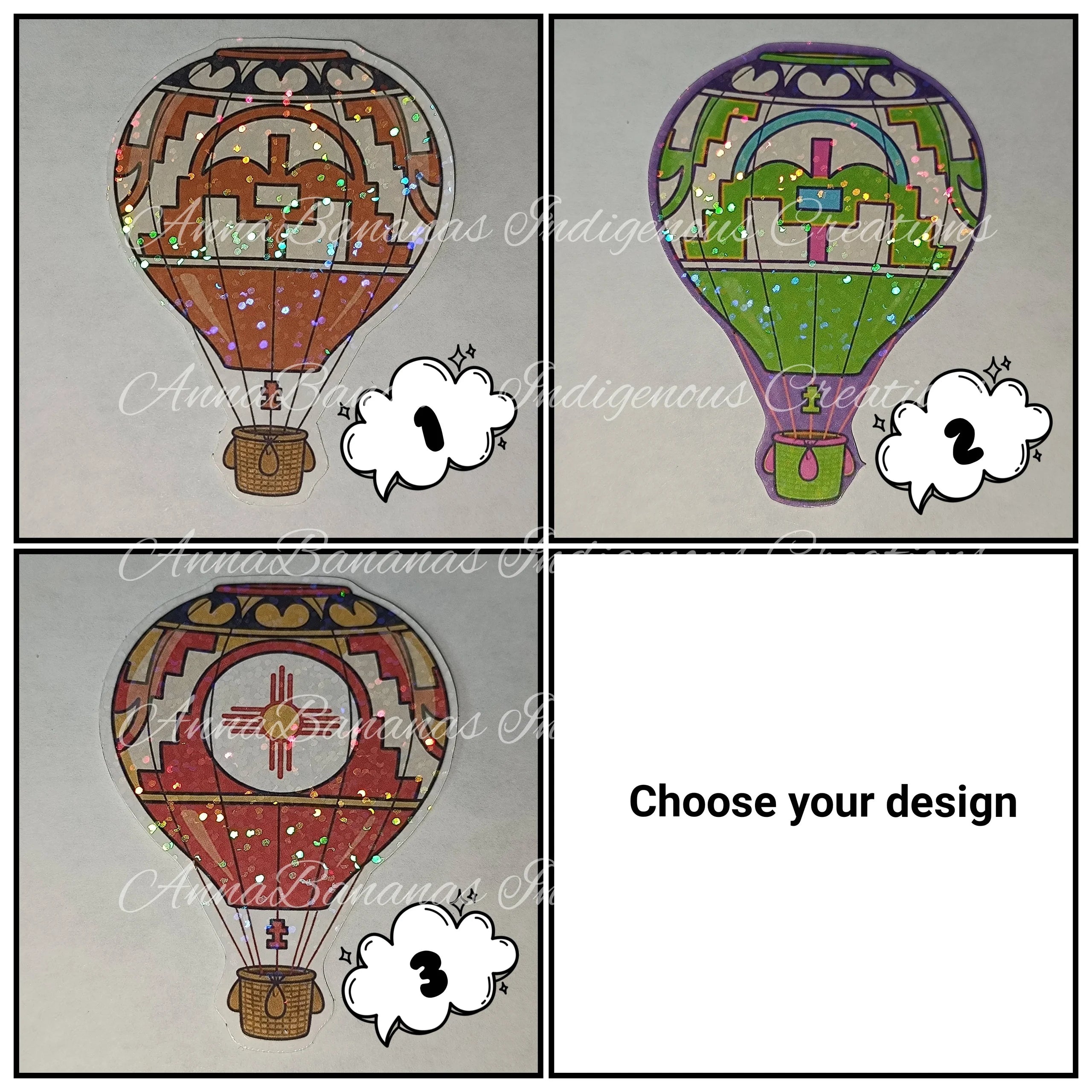 Hot Air Balloon Stickers