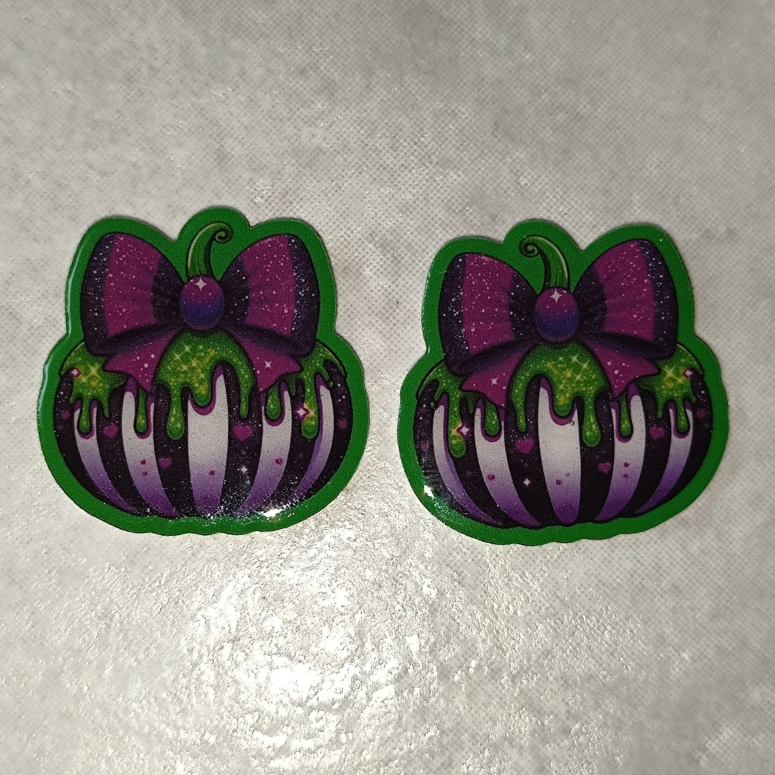 Purple Bow Pumpkins
