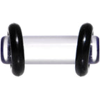 6G Clear Acrylic Straight Plug Set