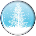16G 1/4 Winter Snow Covered Tree Tragus Cartilage Earring