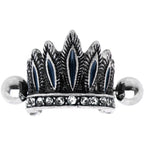 16G 1/4 Clear Gem Tribal Headdress Helix Cuff Cartilage Earring