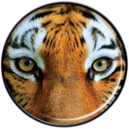 Full Color Tiger Eyes Black Barbell Tongue Ring