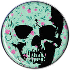 Green Pink Floral Skull Tragus Cartilage Earring