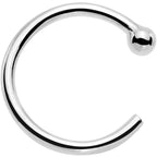 20G 1/4 925 Sterling Silver Nose Hoop