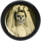 Undead Bride and Groom Halloween Black Anodized Plug Set 4G
