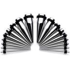 9 Piece Ear Stretching Kit in Stainless Steel Set of 2
