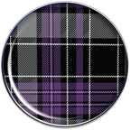 16G 1/4 Winter Purple Black Plaid Tragus Cartilage Earring