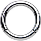 14G 5/16 Solid G23 Implant Grade Titanium Hinged Segment Ring