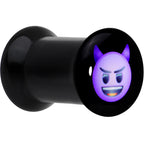2G Licensed Purple Devil emoji Acrylic Double Flare Plug Set