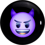 9/16 Licensed Purple Devil emoji Acrylic Double Flare Plug Set