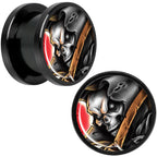Wake the Dead Grim Reaper Halloween Black Anodized Plug Set 5mm to 16mm