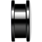 Pink Black Radiant Cross Black Anodized Screw Fit Plug Set 20mm
