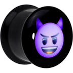 9/16 Licensed Purple Devil emoji Acrylic Double Flare Plug Set