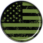 16G 1/4 Green American Flag Tragus Cartilage Earring