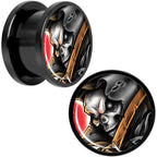 Wake the Dead Grim Reaper Halloween Black Anodized Plug Set 5mm to 16mm