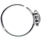 20G 3/8 Purple Gem Seamless Circular Ring