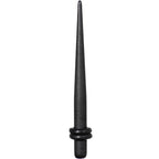 6G Matte Black IP Steel Straight Taper Set
