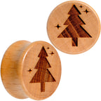 Organic Beechwood Christmas Tree Saddle Plug Set Sizes 8mm to 25mm
