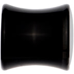 Black Acrylic Green Black Skull Saddle Plug Set 0G